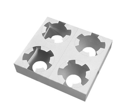 雪印 純銅製 コップホルダー4個セット Amazon｜【テイクアウトに】紙製カップホルダー4穴（ミシン目入）100枚