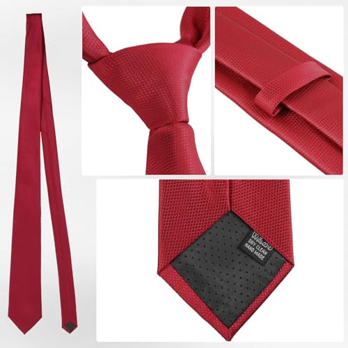 Set de corbata para hombre con pañuelo y broche miniatura 3
