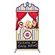 Melissa & Doug - Deluxe Puppentheater (robuste, Nicht kippende Basis, Plüschvorhänge, 132 cm hoch x 46 cm breit x 63 cm lang, tolles Geschenk für Mädchen und Jungen