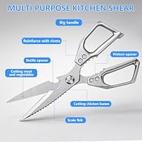 AskBed Heavy Duty Kitchen Scissors, Stainless Steel — image 3