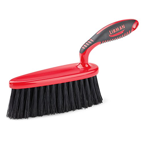 Image of Libman Commercial 526 Counter /Bench Brush, Polypropylene, 2.5 inch x 7 inch Oval Head, Red (Pack of 6)