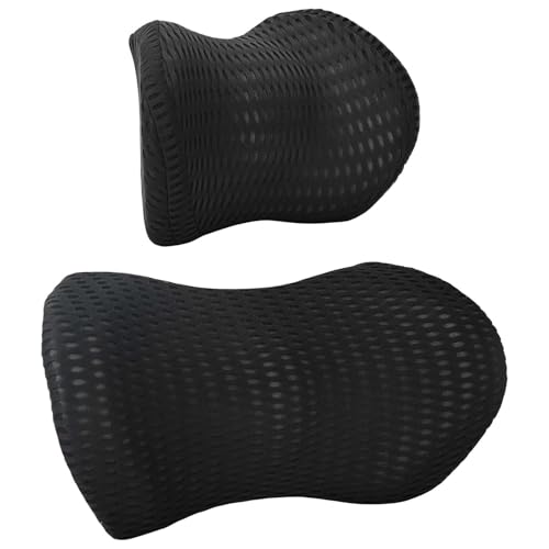 Coussin de nuque ergonomique mousse viscoélastique dossier noir
