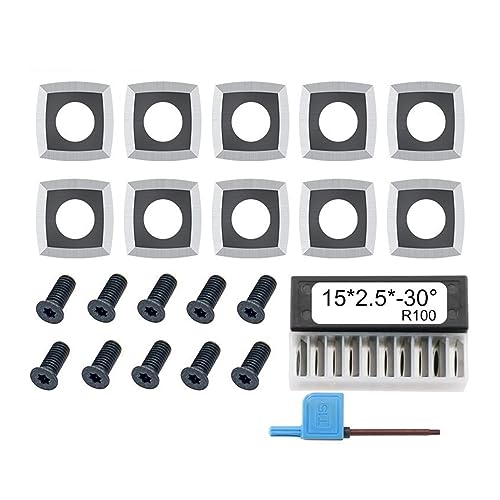 10 Piezas Inserciones Cuadradas de Carburo 15mm