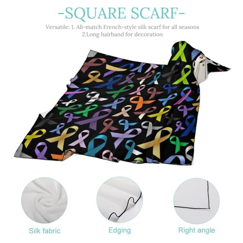 Summer Head Silk Scarves Sleeping Fashion Large Wraps Hair Wraps Scarf4