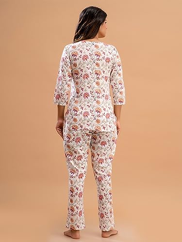 Image of feranoid Women Full Sleeves Cotton Nightsuits