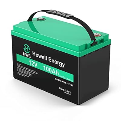 12v 100ah LiFePO4 Lithium Battery, 15000 Deep Cycle 10-Year Lifespan, 1280Wh 100A BMS, 12 volt Rechargeable Batteries for Trolling Motor, RV Camping, Marine, Solar, Off-Grid, Trailer, 1 Pack