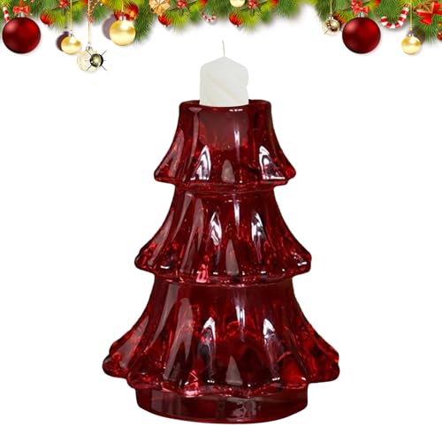 Bougeoir conique de Noël à offrir pour une décoration de table
