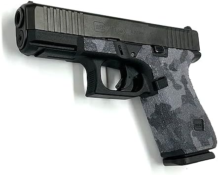 Handleitgrips Gun Grip Tape Compatible with Glock 19/23 Gen 5/Gen 5 MOS - Black Urban Camo Edge Series Pistol Grip Tape, Gun Skins, Veteran Owned, Made in USA