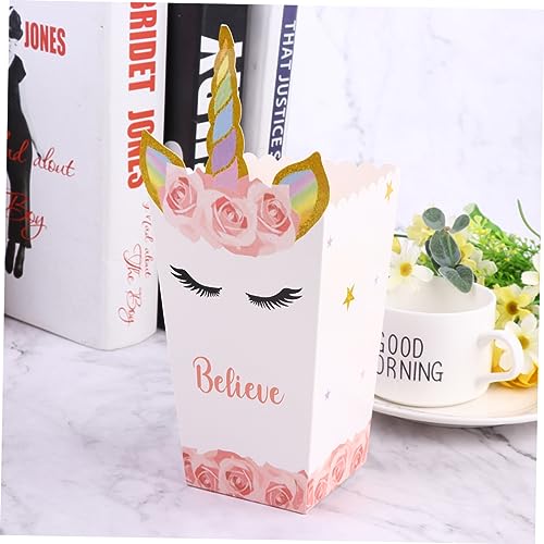 GLEAVI 12Pcs Storage Boxes Fun Holders Lightweight Safe Popcorn Containers for Parties Events B Style