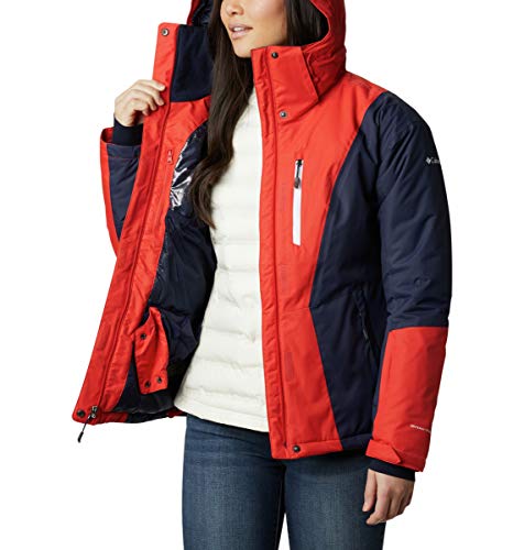 Columbia Women's Last Tracks Insulated Jacket, Bold Orange/Dark Nocturnal, Small