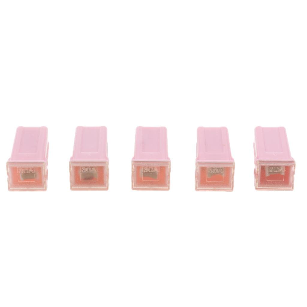 Enakshi® 5 Pieces Car FLF-M Standard Female Push in Cartridge Fuses 30AMP 32V Pink|Parts & Accessories | Car Electronics | Installation Products | Fuses & Fuse Holders-image-24