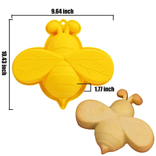 Siqinzongwa Bee Silicone Cake Pan, Large Size Bee Cake Molds For Baby Shower Birthday Wedding Party Supplies #TOP2