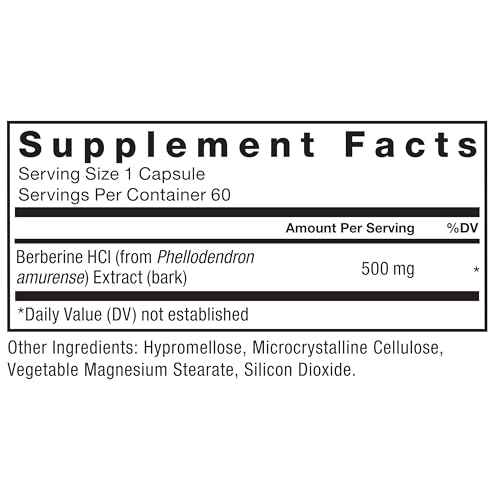 image for Force Factor Berberine 500mg Supplement, Cardiovascular Support Supple