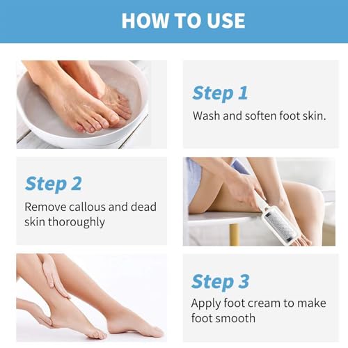 Image of Fu Store 2 Pack Foot Files Callus Remover Foot Rasp Dual Sided Foot File