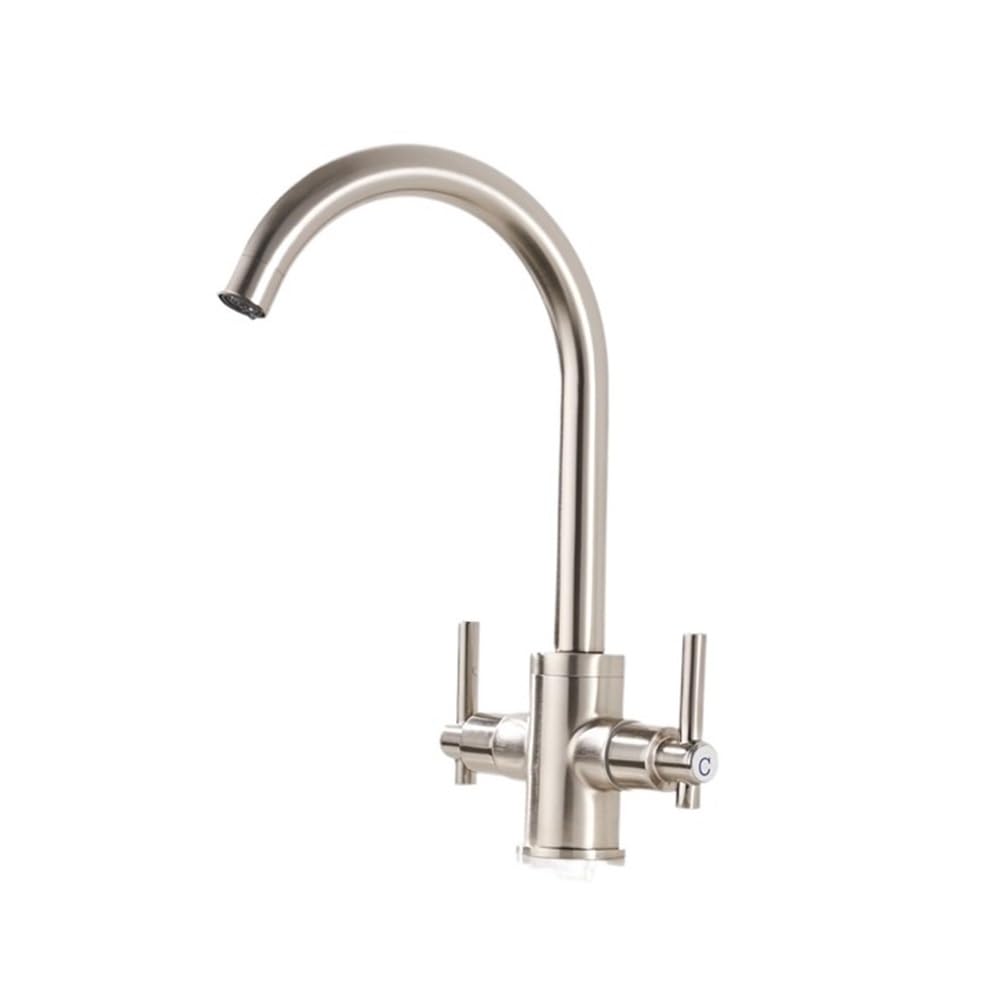 Kitchen Faucets Round Bathroom Sinks Taps Mix Water Tap XT-14(Nickel)