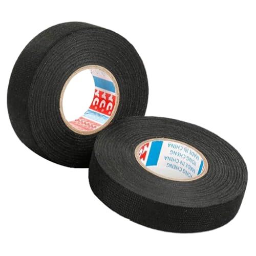 Paquete de 2 cintas adhesivas de tela, 19 mm x 15 m, cinta de cab...