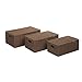 Honey-Can-Do 3-Piece Paper Rope Cord Basket Set, Taupe STO-03557 Brown