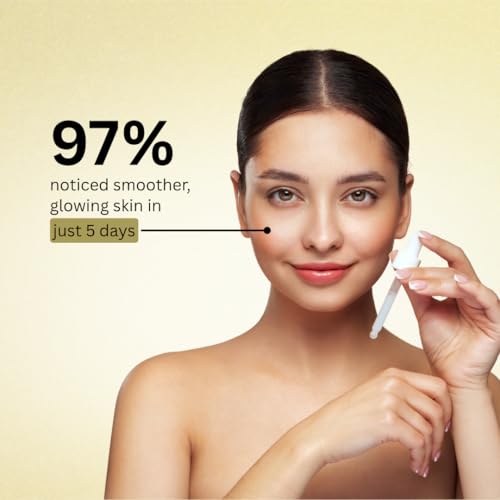 Image of Vitamin C Face Serum for Glowing Skin 30ml | 100%Natural | Brightening & Skin Radiance Booster with Damask Rose Oil, Vitamin E & Herbal Extracts | Reduces Dark Spots, Pigmentation & Dullness | Boosts Collagen Production | Lightweight Non-Sticky Face Serum for Men & Women | 30ml