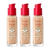 3 x Bourjois Healthy Mix Clean and Vegan Foundation 30ml - 52W Vanilla