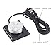 USB Volume Control Knob, LITROK One Key Mute Play Pause Dual Mode Computer Speaker Audio Volume Adjuster Support Win7/8/10/XP/Mac/Vista Android (Silvery knob)