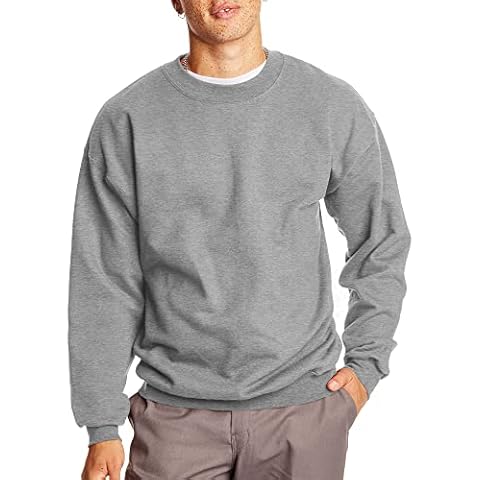Hanes Men's Ultimate Cotton Sweatshirt in Oxford Grey Cover