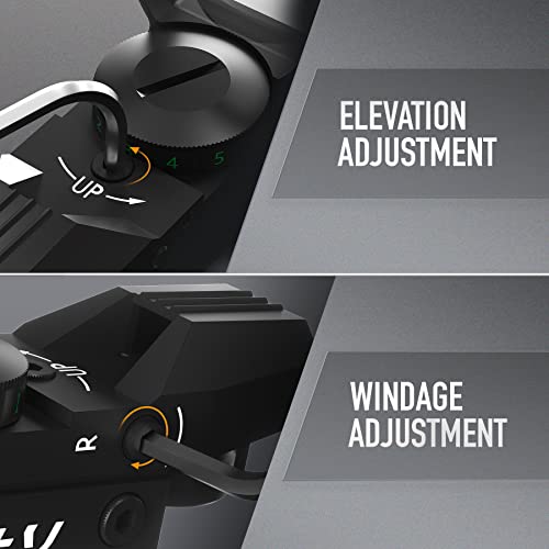 Pinty Red Green Dot Sight Reflex Tactical Riflescope 4 Reticle Patterns With 20Mm Free Mount Rails #TOP4