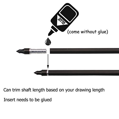 image for SinoArt Carbon Arrows 100% Carton Fiber Shaft 340/400/500 Spine Press-