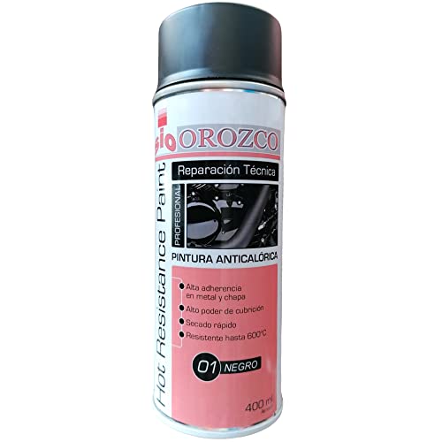 Pintura anticalorica Negro en spray 400ml.