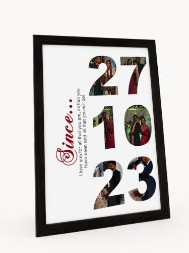 Image of HBH Customized Date Memory Frame with Special Day Keepsake | Customized Photo Frame