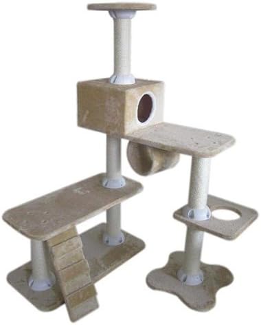 Cat Tree w/Hiding Box and Scratching Posts, QQ80044