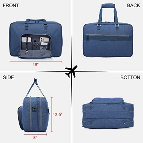 Sucipi Weekender Bag Personal Item Carry On Bag for Spirit Airlines Large Travel Duffle Bag,Blue 2 Sucipi Weekender Bag Personal Item Carry On Bag for Spirit Airlines Large Travel Duffle Bag,Blue