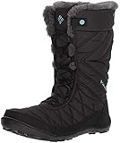 Columbia Minx Mid III WP Omni-Heat Botas para niños, Negro(Black Iceberg), 38 EU