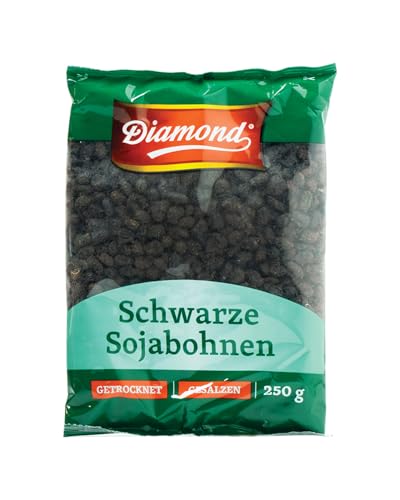 DIAMOND Schwarze Bohnen, fermentiert, gesalzen, vielseitig verwendbare Hülsenfrüchte, 1 x 250 g