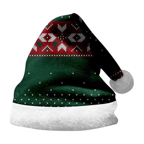 Generisch Bufanda Niños Adultos Niños Invierno Navidad Sombreros Suave Slouchy Punto Sombrero Cálido Sombreros Trenzados Bufanda Niños 12 Años, verde, 15-60 Jahre