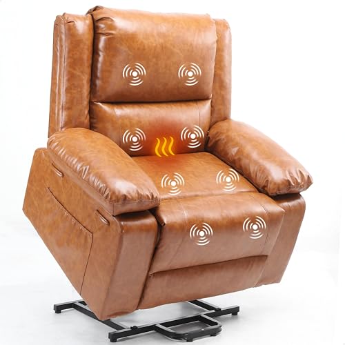 Garvee Electric Lift Recliner Chair - Heat and Massage, PU