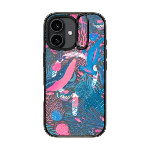 Coque iPhone 16 antichoc avec anneau support compatible MagSafe CASETiFY noir transparent - 5