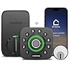 ULTRALOQ U-Bolt Pro WiFi Smart Lock with Door Sensor, 8-in-1 Keyless Entry Door Lock with Fingerprint ID, App Remote Control, Built-in WiFi Keypad Deadbolt, Auto Unlock, IP65 Waterproof, Easy Install