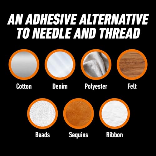 Gorilla Fabric Glue, 100% Waterproof, No Sew Solution, Washer/Dryer Safe, Permanent Bond, 2.5fl oz/73ml, Clear, (Pack of 3))