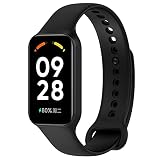 KROREN Correa para Redmi Smart Band 2 Pulsera, Coloridos Reloj Silicona Reemplazar Banda Pulsera para Redmi Smart Band 2 (negro)