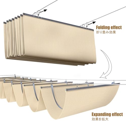 Voile pare-soleil rétractable pour bloquer la chaleur et les UV sur la terrasse - 8