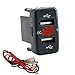 Produktbild USB- Auto- Sockel Auto- Ladegerät 12-24 V Dual USB- Auto- Ladegerät mit LED- Anzeigemesser Voltmeter CAR 5 V 3. 1 EIN Schneller USB- Installationsbuchse [Video Game]
