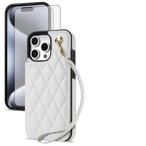 Housse IP 15 pro max Asuwish XXFSK004 US Case coque blanche de rechange
