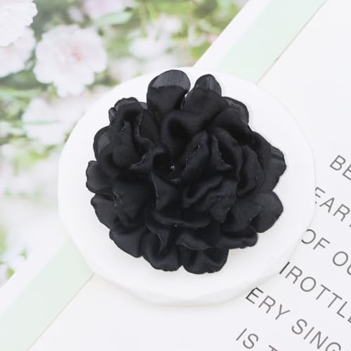 Image of CSIYANJRY99 Dainty Feather & Rose Flower Large Brooch Lapel Pins Delicate Elegant Handmade Flower Brooches Pin Classic for Wedding Party Dance Banquet for Women Dress Suit Ceremony Clothes Accessories Jewelry Valentine's Day Gifts