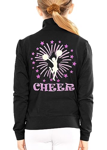 Image of STRETCH IS COMFORT Girls & Women's Jacket | Techno Stretch Cheer Sparkle No-Flake Glitter & Fun Prints | YXS - A4XL