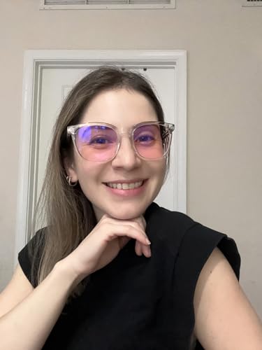 Image of Blue Light Glasses for Woman, AR Coating, Sleep Computer Gaming Glasses, Anti Eyestrain and UV Glare Protection
