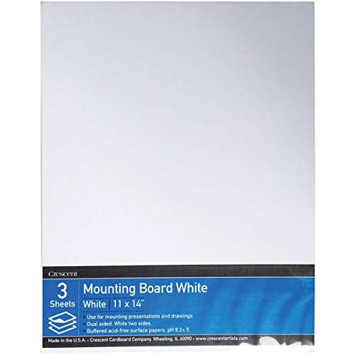 Crescent #X Mounting Board, Value Pack, 3 Count, 11