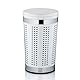 kela Sitz-Wäschebox Sevilla, Ø 35 cm, Metall, weiß, belastbar bis zu 160 kg, mit Sitzkissen, 21817