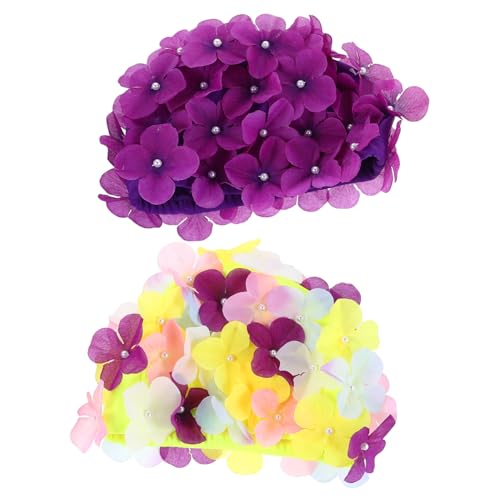 Bonnet de natation femme étanche piscine plage accessoire cheveux longs imperméable