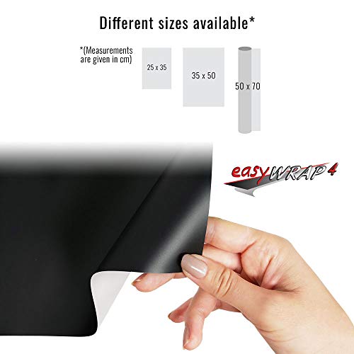 Image of Easy Wrap Adhesive Film, Matt Black, 35 x 50 cm