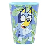 Stor WIEDERVERWENDBARER KINDERBECHER AUS BPA-FREIEM KUNSTSTOFF 260 ML | BLUEY, Blau